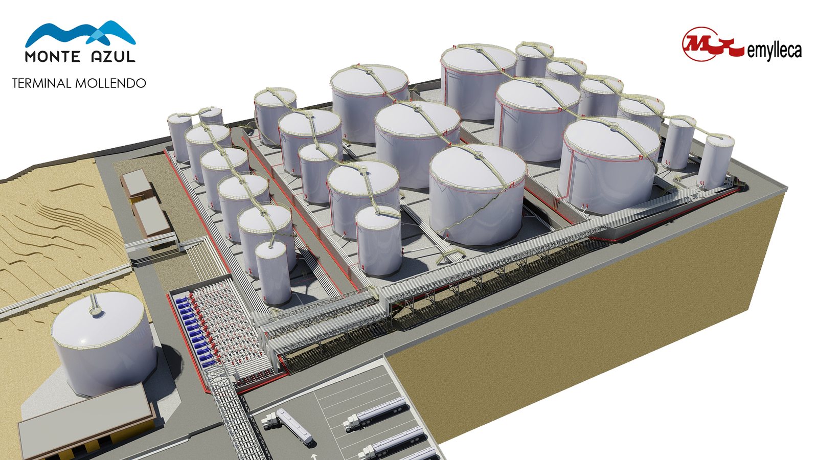 Modelo 3D de terminal industrial